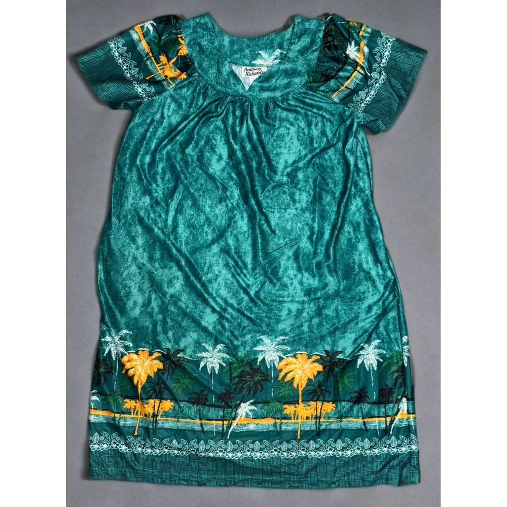 Vintage Anthony Richards TropicalHawaiian‎ House Dress Mumu Robe SizeM
